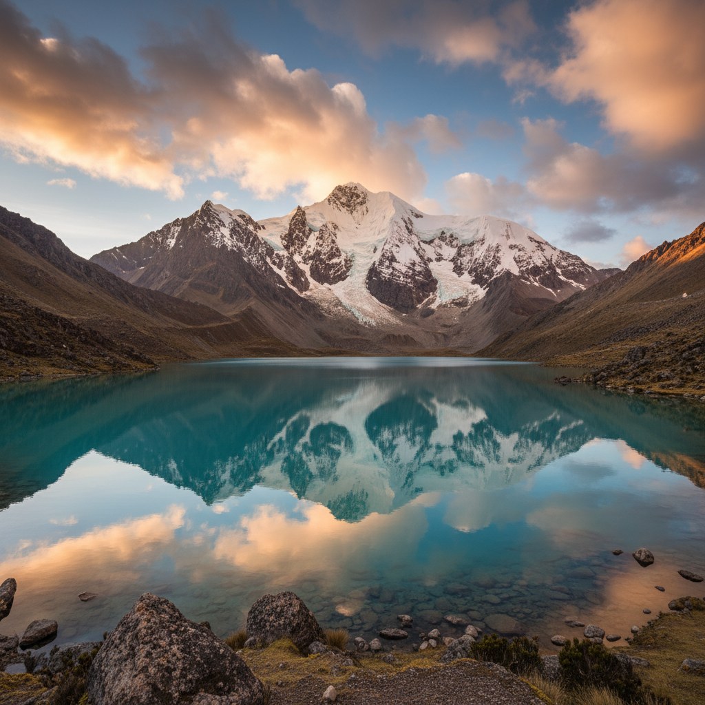 Laguna turquesa al pie del Ausangate