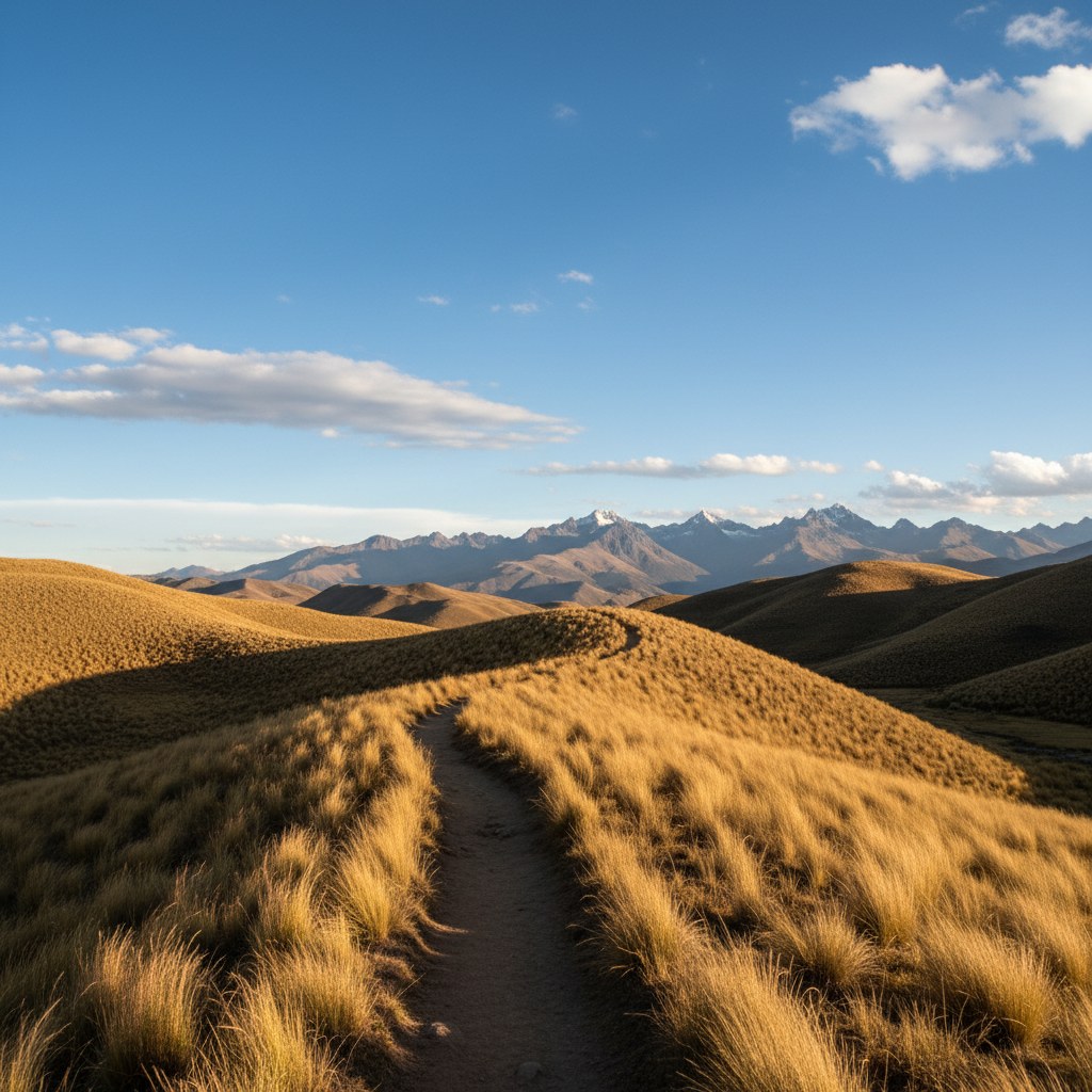 Sendero abierto en la puna